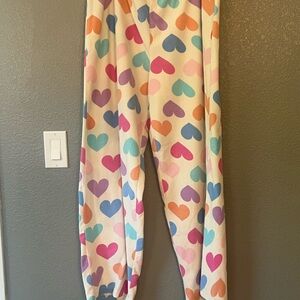 4/$10 PINK Victoria's Secret Multicolor Heart Lounge Pants
